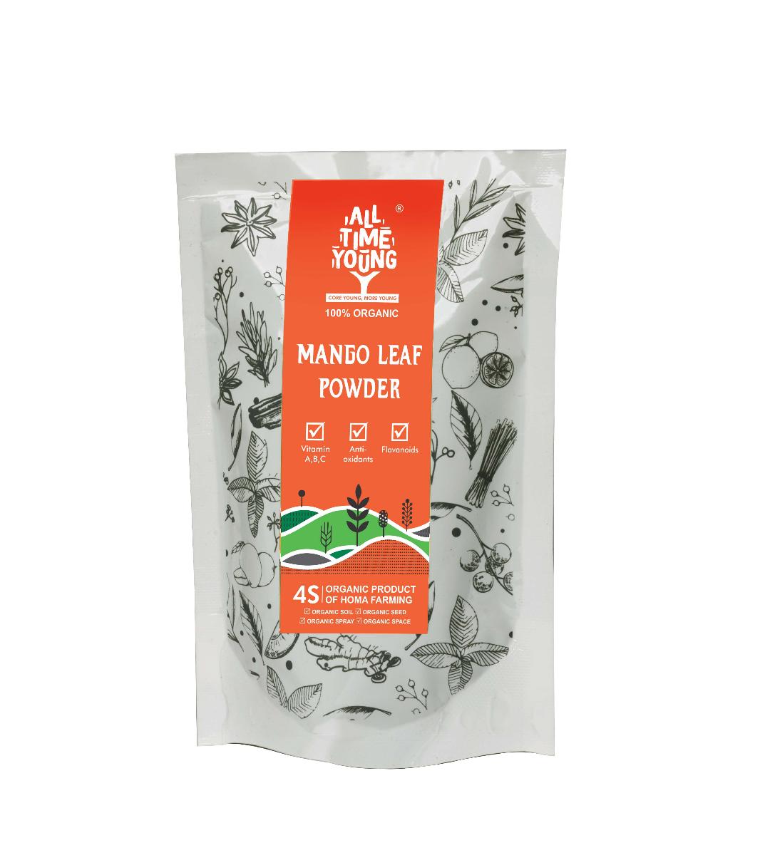 All Time Young Organic MANGO LEAF POWDER 50 Grams